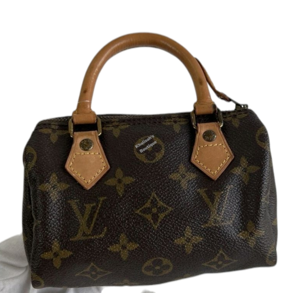 Louis Vuitton Speedy NANO MONOGRAM VINTAGE LV Mini Macro Cute SMALL - Picture 11 of 16